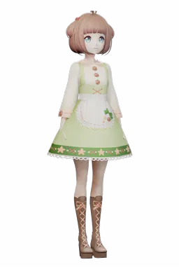 Vivi, a stylized 3D character